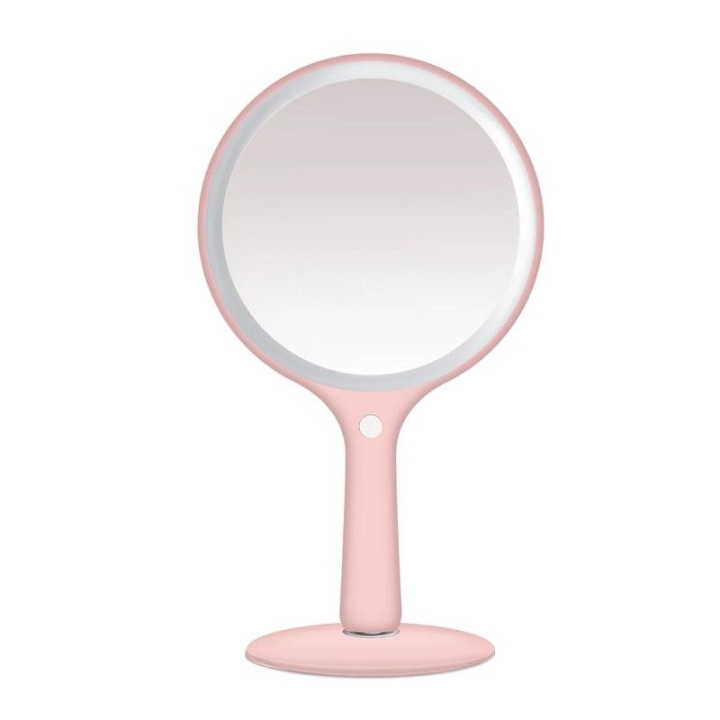 Kokie LED Handheld Ring Mirror - USB Rechargeable i gruppen HELSE OG SKJØNNHET / Makeup / Sminkspeglar hos TP E-commerce Nordic AB (C05079)