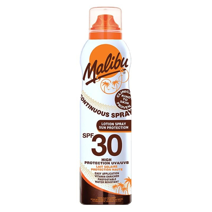 Malibu Continuous Lotion Spray SPF30 175 ml i gruppen HELSE OG SKJØNNHET / Hudpleie / Soling / Solkrem hos TP E-commerce Nordic AB (C05149)