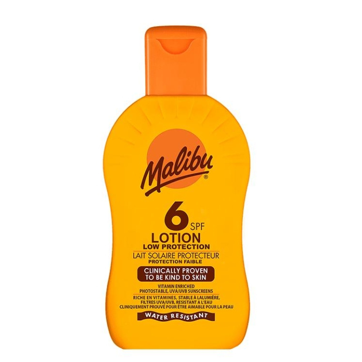 Malibu Sun Lotion SPF6 200ml i gruppen HELSE OG SKJØNNHET / Hudpleie / Soling / Solkrem hos TP E-commerce Nordic AB (C05150)