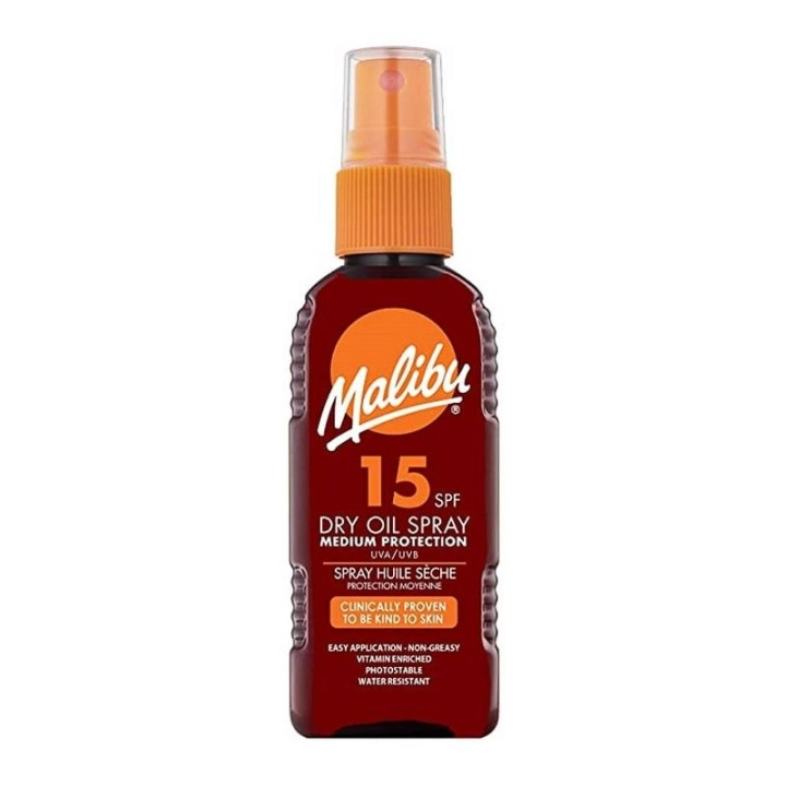 Malibu Dry Oil Spray SPF15 100 ml i gruppen HELSE OG SKJØNNHET / Hudpleie / Soling / Solkrem hos TP E-commerce Nordic AB (C05160)