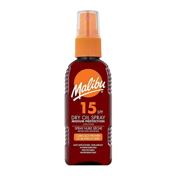 Malibu Dry Oil Spray SPF15 100ml i gruppen HELSE OG SKJØNNHET / Hudpleie / Soling / Solkrem hos TP E-commerce Nordic AB (C05160)