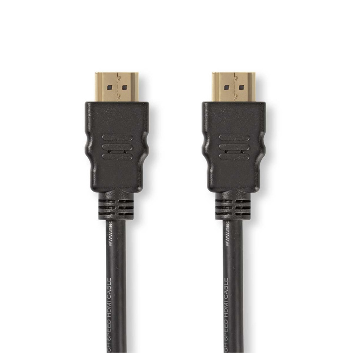 Nedis High Speed ​​HDMI ™ kabel med Ethernet | HDMI ™ -kontakt | HDMI ™ -kontakt | 1080p@60Hz | 10.2 Gbps | 2.00 m | Rund | PVC | Sort | Stikkord i gruppen Elektronikk / Kabler og adaptere / HDMI / Kabler hos TP E-commerce Nordic AB (C05221)