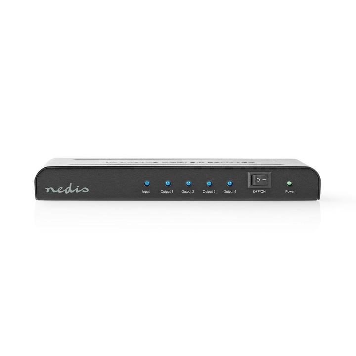 Nedis HDMI ™ Splitter | 4-Port port(s) | HDMI ™ -inngang | 4x HDMI™ Utgang | 4K@60Hz | 18 Gbps | Metall | Antrasitt i gruppen Datautstyr / Kabler og adaptere / HDMI/VGA/DVI-switcher hos TP E-commerce Nordic AB (C05222)