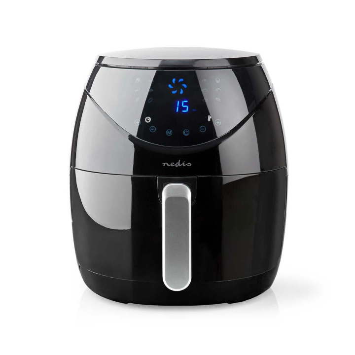 Nedis Hot Air Fryer | 6.5 l | Timer: 60 min | Digitalt | Sort i gruppen HJEM, HUS OG HAGE / Husholdningsapparater / Airfryers og frityrkokere hos TP E-commerce Nordic AB (C05233)