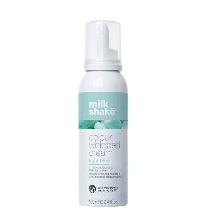 Milk_Shake Colour Whipped Cream Light Blue 100 ml i gruppen HELSE OG SKJØNNHET / Hår & styling / Hårpleie / Hårfarge / Hårfarge & Fargebombe hos TP E-commerce Nordic AB (C05338)