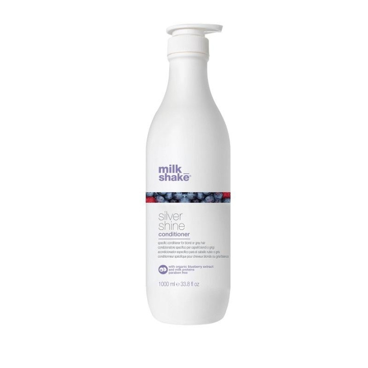 Milk_Shake Silver Shine Conditioner 1000ml i gruppen HELSE OG SKJØNNHET / Hår & styling / Hårpleie / Hårfarge / Sølv balsam hos TP E-commerce Nordic AB (C05401)