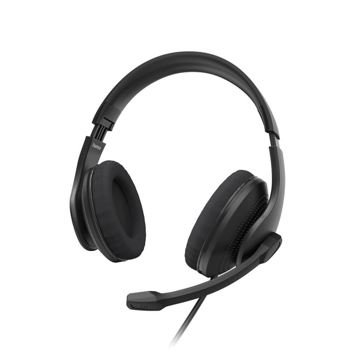 Hama Headset PC Office Stereo Over-Ear HS-P200 V2 Svart i gruppen Datautstyr / Datamaskin Tilbehør / Headset hos TP E-commerce Nordic AB (C05444)