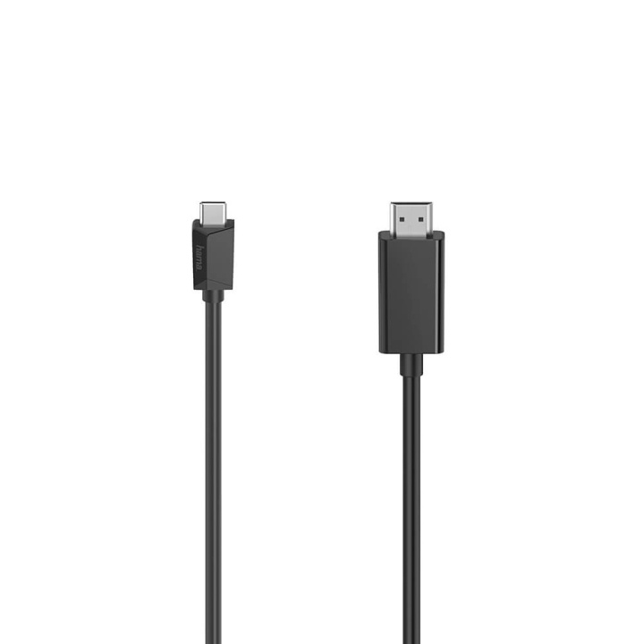 Hama Kabel USB-C - HDMI Ultra-HD 4K 1,5m Svart i gruppen Datautstyr / Kabler og adaptere / USB / USB-C hos TP E-commerce Nordic AB (C05521)