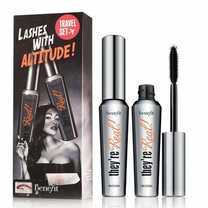 Benefit Duosett: They\'re Real! Mascara Jet Black 2x8,5 g i gruppen HELSE OG SKJØNNHET / Makeup / Øyne og øyebryn / Mascara hos TP E-commerce Nordic AB (C05757)