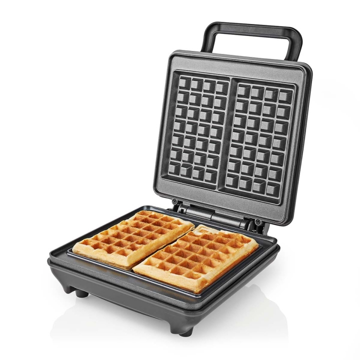 Nedis Waffle Maker | Belgiske vafler | 22 x 12.5 cm | 1200 W | Automatisk temperaturkontroll | ABS / Aluminium i gruppen HJEM, HUS OG HAGE / Husholdningsapparater / Vaffeljern hos TP E-commerce Nordic AB (C06215)