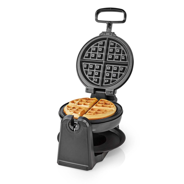 Nedis Waffle Maker | Belgiske vafler | 17 cm | 1000 W | Automatisk temperaturkontroll | ABS / Rustfritt Stål i gruppen HJEM, HUS OG HAGE / Husholdningsapparater / Vaffeljern hos TP E-commerce Nordic AB (C06216)