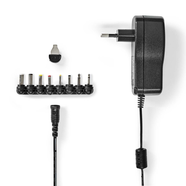 Nedis Universal AC strømadapter | 18 W | 3 - 12 V DC | 1.10 m | 1.5 A | 8 plug(s) | Sort i gruppen HJEM, HUS OG HAGE / El og belysning / Strømadaptere hos TP E-commerce Nordic AB (C06250)