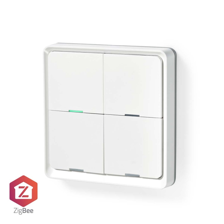 Nedis SmartLife Veggbryter | Zigbee 3.0 | Wall Mount | Android™ / IOS | Plast | Hvit i gruppen HJEM, HUS OG HAGE / Smarthus / Smarthussystemer hos TP E-commerce Nordic AB (C06331)