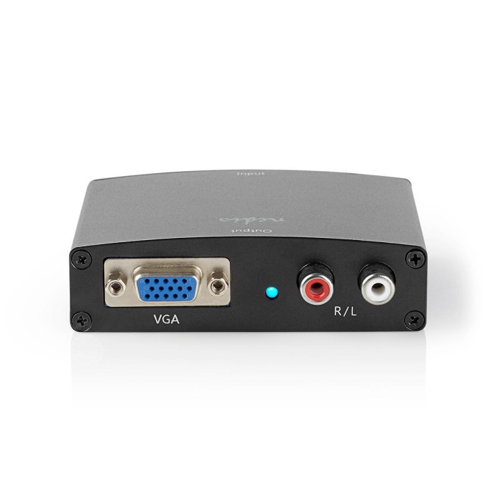 Nedis HDMI™-omformer | HDMI™-inngang | VGA hunn / 2x RCA hunn | Enveis | 1280x768 | 1,65 Gbps | Aluminium | Antracitt i gruppen Elektronikk / Kabler og adaptere / HDMI / Adaptere hos TP E-commerce Nordic AB (C06352)