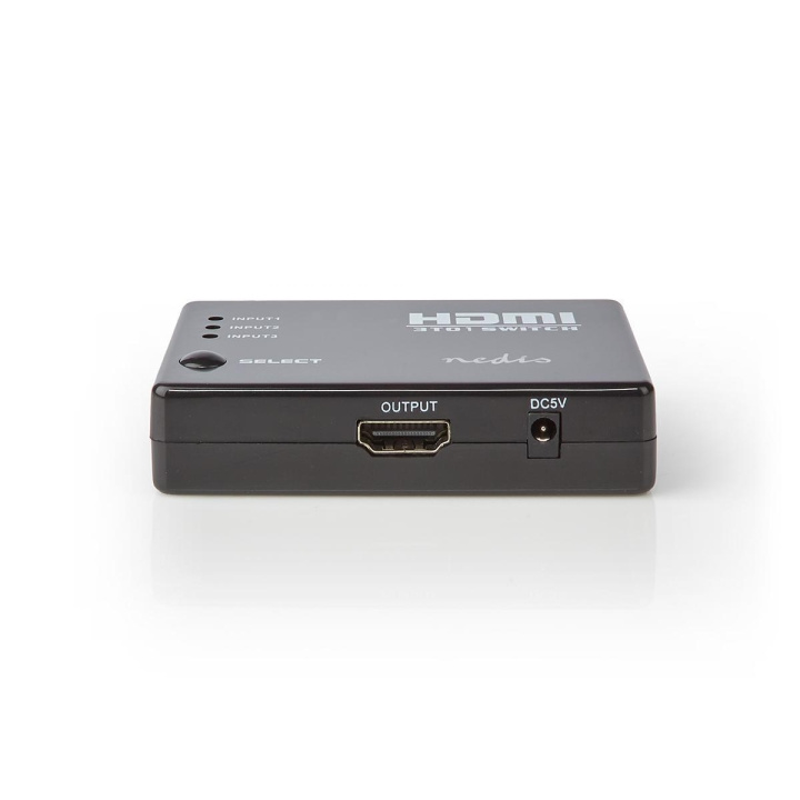 Nedis HDMI ™ Switch | 3-Port port(s) | 3x HDMI™ Inngang | 1x HDMI ™ -utgang | 1080p | 3.4 Gbps | ABS | Sort i gruppen Elektronikk / Kabler og adaptere / HDMI / Adaptere hos TP E-commerce Nordic AB (C06366)