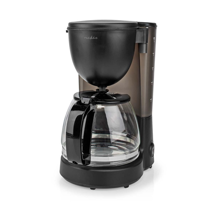 Nedis Kaffetrakter | Filter kaffe | 1.25 l | 10 Kopper | Hold varm funksjon | Sort i gruppen HJEM, HUS OG HAGE / Husholdningsapparater / Kaffe og espresso / Kaffetraktere hos TP E-commerce Nordic AB (C06412)