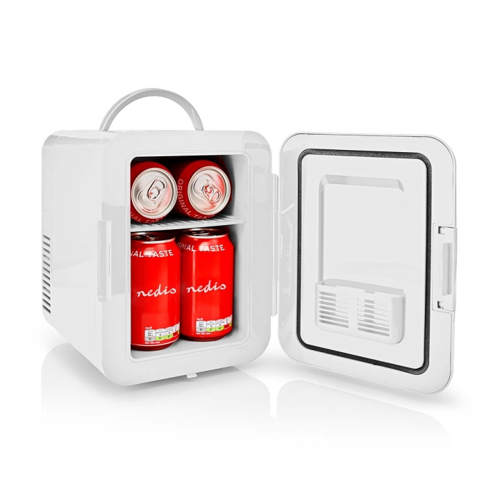 Nedis Portable Mini Fridge | 4 l | 12 V DC / 100 - 240 V AC | Hvit i gruppen HJEM, HUS OG HAGE / Husholdningsapparater / Øvrige husholdningsapparater hos TP E-commerce Nordic AB (C06428)