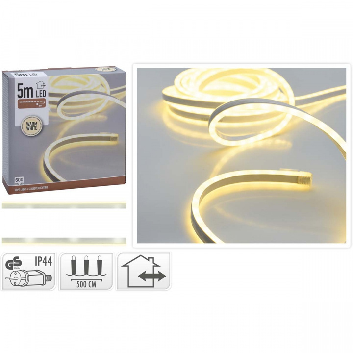 5 m SMD LED-lampe i tau, varm hvit i gruppen Elektronikk / Lys / LED sløyfer hos TP E-commerce Nordic AB (C06512)