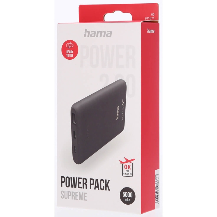 Hama Powerbank Supreme 5HD 5000mAh i gruppen SMARTTELEFON & NETTBRETT / Ladere og Kabler / Powerbanks hos TP E-commerce Nordic AB (C06609)