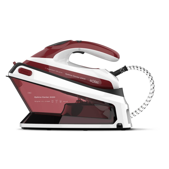 SOLAC Steam Station Optima Centre 2400W i gruppen HJEM, HUS OG HAGE / Omsorg for klær (Finns inte riktigt något norskt ord för detta...) / Dampstasjoner hos TP E-commerce Nordic AB (C06616)