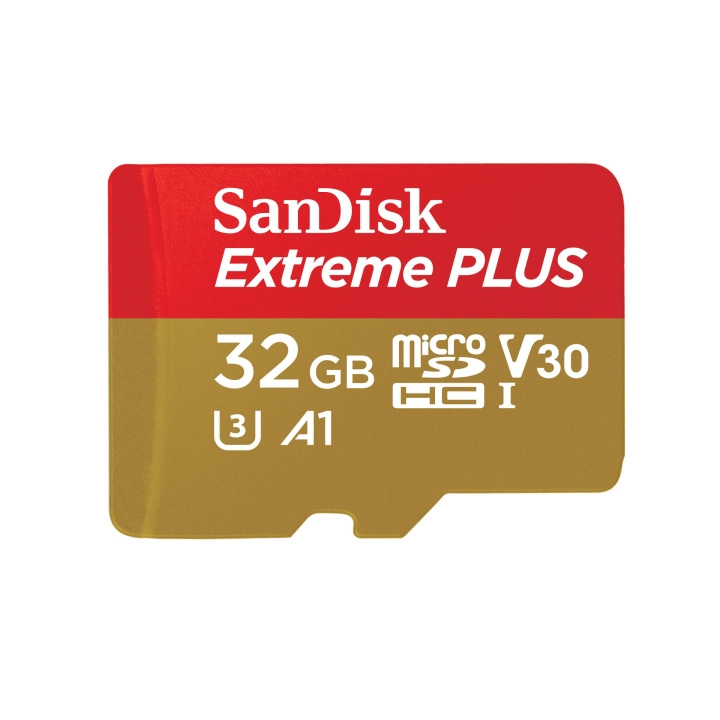 SanDisk MicroSDHC Extreme Plus 32 GB + Adapter i gruppen Elektronikk / Lagringsmedia / Minnekort / MicroSD/HC/XC hos TP E-commerce Nordic AB (C06637)