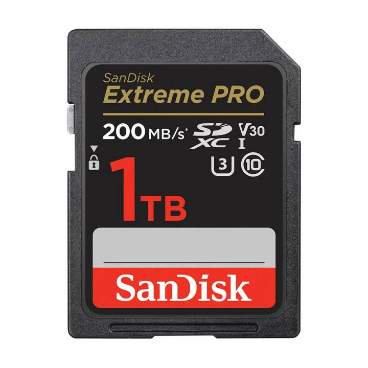 SanDisk SDXC Extreme Pro 1TB 200MB/s UHS-I C10 V30 U3 i gruppen Elektronikk / Lagringsmedia / Minnekort / SD/SDHC/SDXC hos TP E-commerce Nordic AB (C06658)