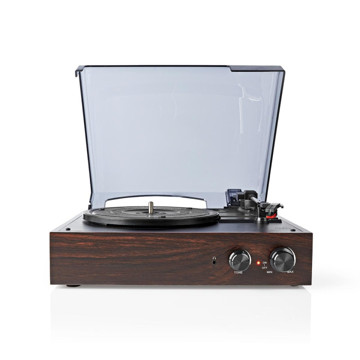 Nedis Platespiller | 33 / 45 / 78 rpm | Belte Drive | 1x Stereo RCA | 18 W | Innebygd (for) forsterker | Mp3 Konvertering | ABS / MDF | Brun i gruppen Elektronikk / Lyd & Bilde / Hjemmekino, HiFi og bærbar / Kompakt Stereo & Platespillere hos TP E-commerce Nordic AB (C06746)