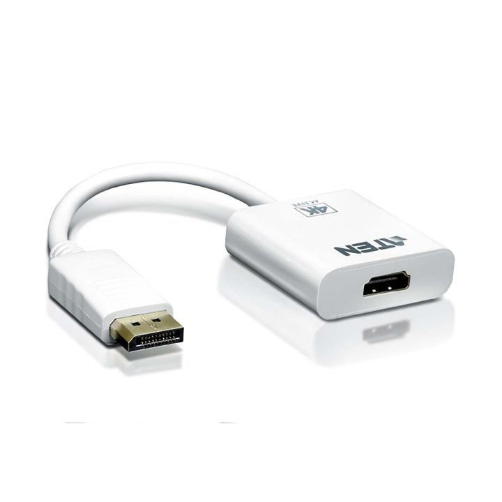 ATEN Displaykabel DisplayPort hane - HDMI Hona 0,15 m Vit i gruppen Elektronikk / Kabler og adaptere / HDMI / Adaptere hos TP E-commerce Nordic AB (C06913)
