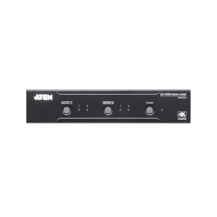 2 x 2 HDMI-matrisebryter med 2 porter, svart i gruppen Elektronikk / Kabler og adaptere / HDMI / Adaptere hos TP E-commerce Nordic AB (C06921)