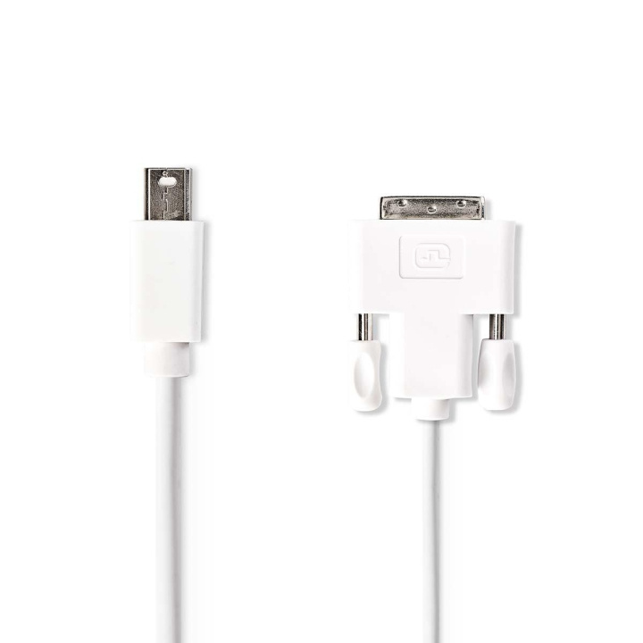 Nedis Mini Displayport-kabel | DisplayPort 1.2 | Mini DisplayPort Han | DVI-D 24+1-Pin Han | 21.6 Gbps | Nikkel belagt | 2.00 m | Rund | PVC | Hvit | Konvolutt i gruppen Datautstyr / Kabler og adaptere / DisplayPort / Kabler hos TP E-commerce Nordic AB (C06937)