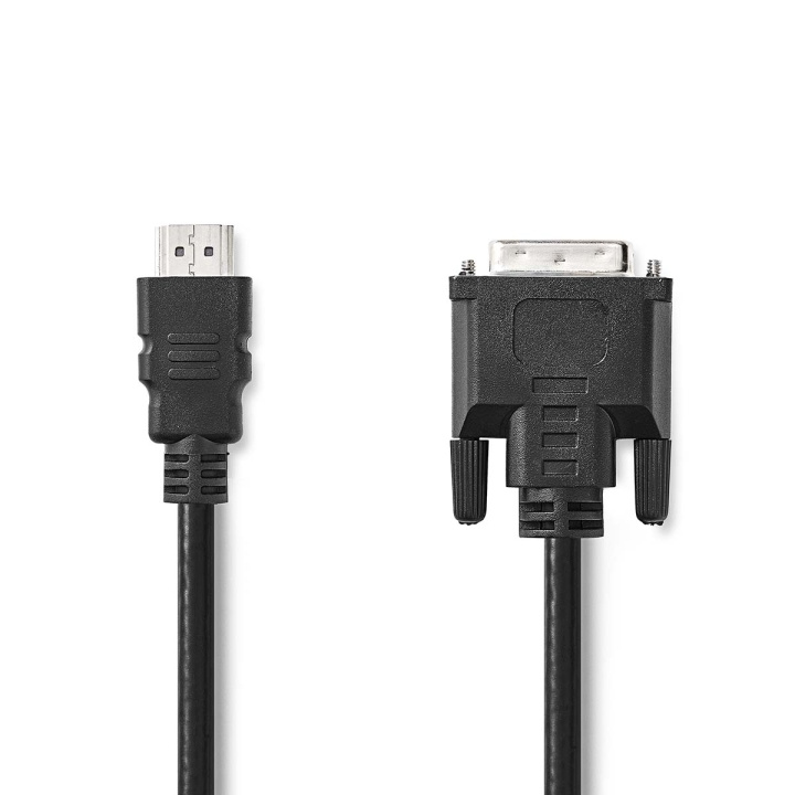 Nedis HDMI™ Cable | HDMI ™ -kontakt | DVI-D 24+1-Pin Han | 1080p | Nikkel belagt | 2.00 m | Rett | PVC | Sort | Konvolutt i gruppen Elektronikk / Kabler og adaptere / HDMI / Kabler hos TP E-commerce Nordic AB (C06966)