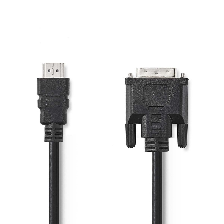 Nedis HDMI™ Cable | HDMI ™ -kontakt | DVI-D 24+1-Pin Han | 1080p | Nikkel belagt | 5.00 m | Rett | PVC | Sort | Plastpose i gruppen Elektronikk / Kabler og adaptere / HDMI / Kabler hos TP E-commerce Nordic AB (C06968)