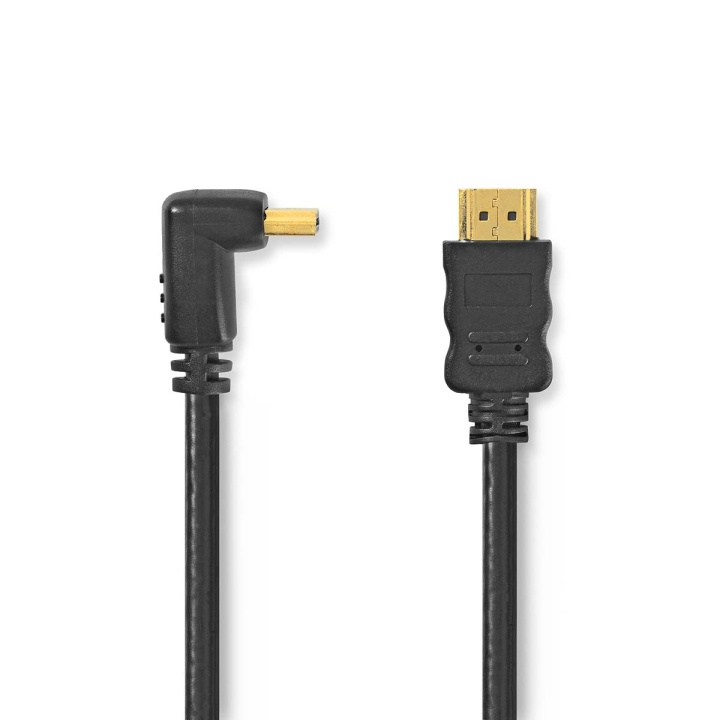 Nedis High Speed ​​HDMI ™ kabel med Ethernet | HDMI ™ -kontakt | HDMI ™ -kontakt | 4K@30Hz | 10.2 Gbps | 1.50 m | Rund | PVC | Sort | Plastpose i gruppen Elektronikk / Kabler og adaptere / HDMI / Kabler hos TP E-commerce Nordic AB (C06988)