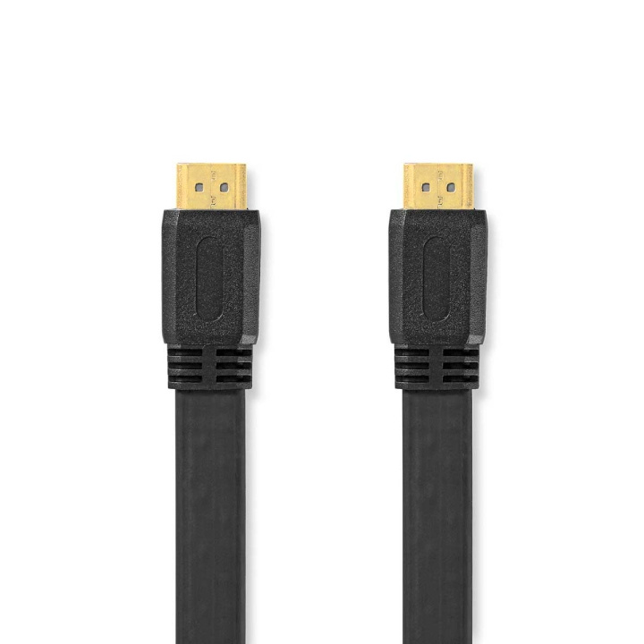 High Speed ​​HDMI ™ kabel med Ethernet | HDMI ™ -kontakt | HDMI ™ -kontakt | 4K@30Hz | 10.2 Gbps | 10.0 m | Flatt | PVC | Sort | Konvolutt i gruppen Elektronikk / Kabler og adaptere / HDMI / Kabler hos TP E-commerce Nordic AB (C06992)