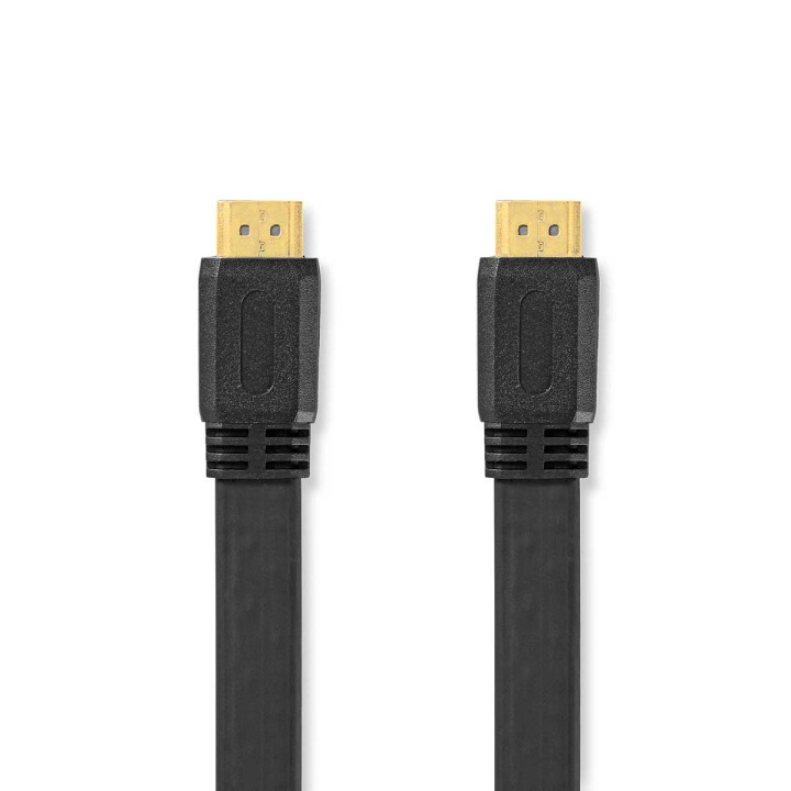 Nedis High Speed ​​HDMI ™ kabel med Ethernet | HDMI ™ -kontakt | HDMI ™ -kontakt | 4K@30Hz | 10.2 Gbps | 1.50 m | Flatt | PVC | Sort | Plastpose i gruppen Elektronikk / Kabler og adaptere / HDMI / Kabler hos TP E-commerce Nordic AB (C06993)