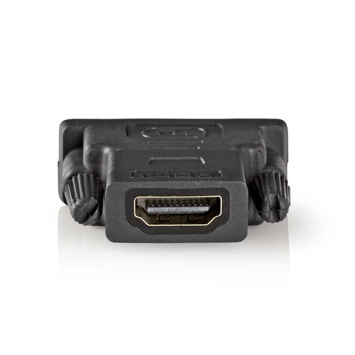 Nedis HDMI™ Adapter | HDMI™ Hun | DVI-D 24+1-Pin Han | Gull belagt | Rett | PVC | Antrasitt | 1 stk. | Vindus boks i gruppen Elektronikk / Kabler og adaptere / HDMI / Adaptere hos TP E-commerce Nordic AB (C07026)
