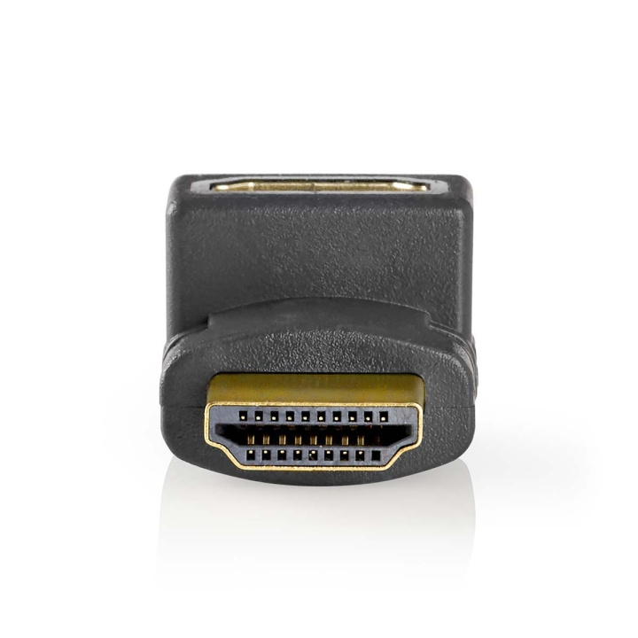 Nedis HDMI™ Adapter | HDMI ™ -kontakt | HDMI™ Hun | Gull belagt | Vinklet 270° | ABS | Antrasitt | 1 stk. | Vindus boks i gruppen Elektronikk / Kabler og adaptere / HDMI / Adaptere hos TP E-commerce Nordic AB (C07028)