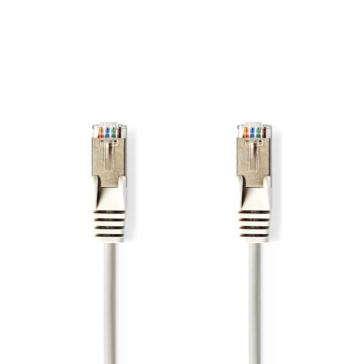 Nedis CAT5e nettverkskabel | SF/UTP | RJ45 Han | RJ45 Han | 7.50 m | Rund | PVC | Grå | Konvolutt i gruppen Datautstyr / Kabler og adaptere / Nettverk / Cat5e hos TP E-commerce Nordic AB (C07104)