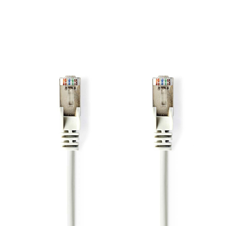 Nedis CAT5e nettverkskabel | SF/UTP | RJ45 Han | RJ45 Han | 1.00 m | Rund | PVC | Hvit | Konvolutt i gruppen Datautstyr / Kabler og adaptere / Nettverk / Cat5e hos TP E-commerce Nordic AB (C07138)