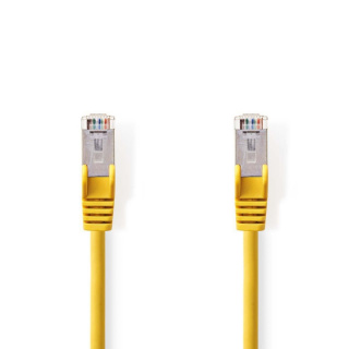Nedis CAT5e nettverkskabel | SF/UTP | RJ45 Han | RJ45 Han | 20.0 m | Rund | PVC | Gul | Plastpose