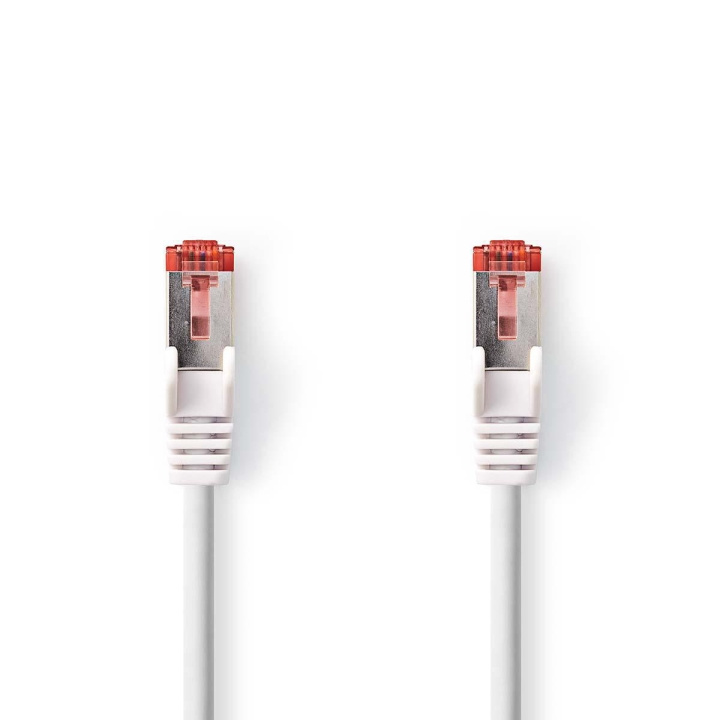 Cat 6 kabel | RJ45 Han | RJ45 Han | S/FTP | 0.25 m | Rund | LSZH | Hvit | Konvolutt i gruppen Datautstyr / Kabler og adaptere / Nettverk / Cat6 hos TP E-commerce Nordic AB (C07289)