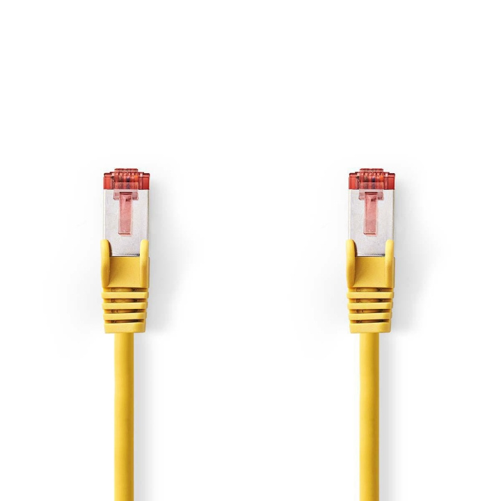 Cat 6 kabel | RJ45 Han | RJ45 Han | S/FTP | 0.15 m | Rund | LSZH | Gul | Plastpose i gruppen Datautstyr / Kabler og adaptere / Nettverk / Cat6 hos TP E-commerce Nordic AB (C07301)