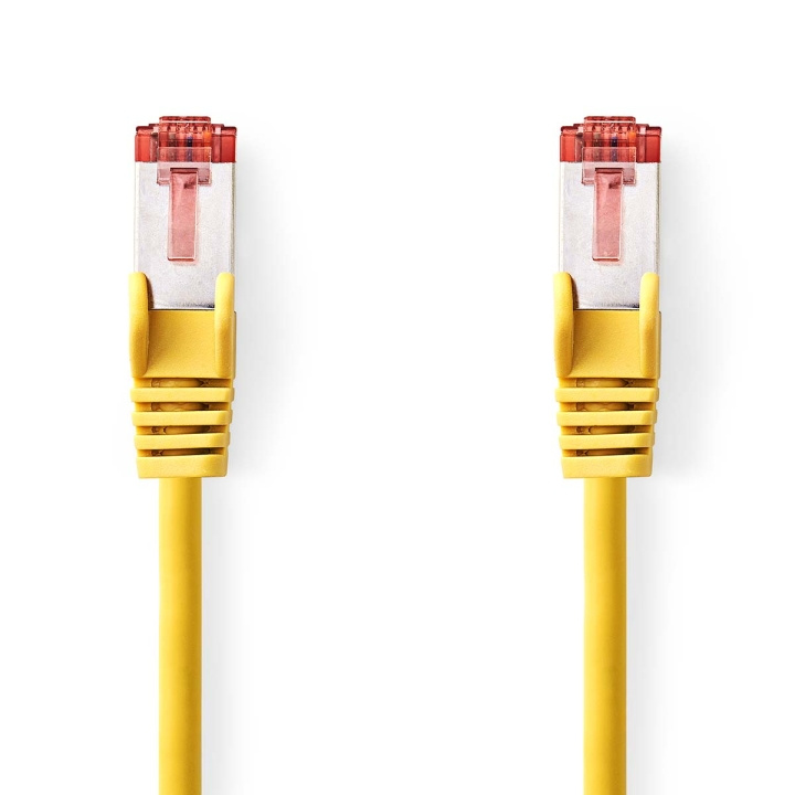 Cat 6 kabel | RJ45 Han | RJ45 Han | S/FTP | 0.25 m | Rund | LSZH | Gul | Plastpose i gruppen Datautstyr / Kabler og adaptere / Nettverk / Cat6 hos TP E-commerce Nordic AB (C07302)