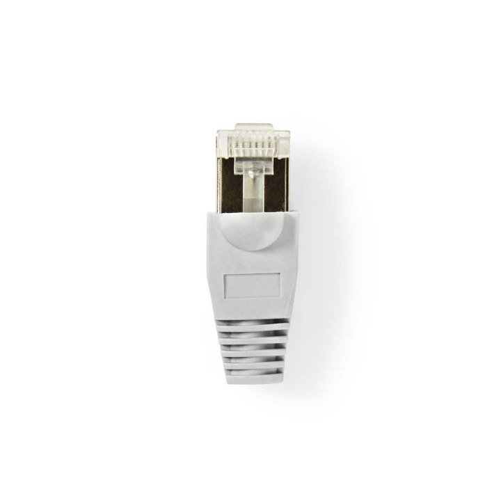 Nedis RJ45-kontakt | Hann | Solid FTP CAT5e | Rett | Gull belagt | 10 stk. | PVC | Gjennomsiktig / Grå | Konvolutt i gruppen Datautstyr / Kabler og adaptere / Nettverk / Adaptere og koblinger hos TP E-commerce Nordic AB (C07338)