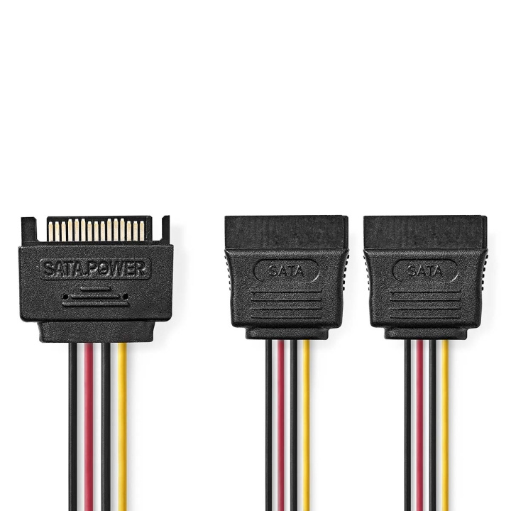 Nedis Intern Strømkabel | SATA 15-Pin Han | 2x SATA 15-Pin Hun | Gull belagt | 0.15 m | Rund | PVC | Flerfarget | Konvolutt i gruppen Datautstyr / Kabler og adaptere / Intern / Strømkabler og adaptere hos TP E-commerce Nordic AB (C07349)