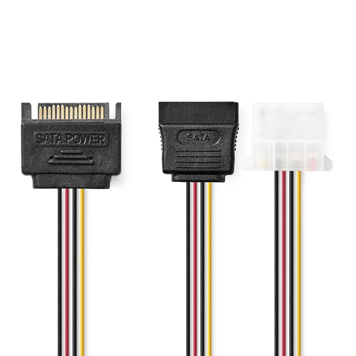 Nedis Intern Strømkabel | SATA 15-Pin Han | Molex Hun / SATA 15-Pin Hun | Gull belagt | 0.20 m | Rund | PVC | Flerfarget | Konvolutt i gruppen Datautstyr / Kabler og adaptere / Intern / Strømkabler og adaptere hos TP E-commerce Nordic AB (C07357)