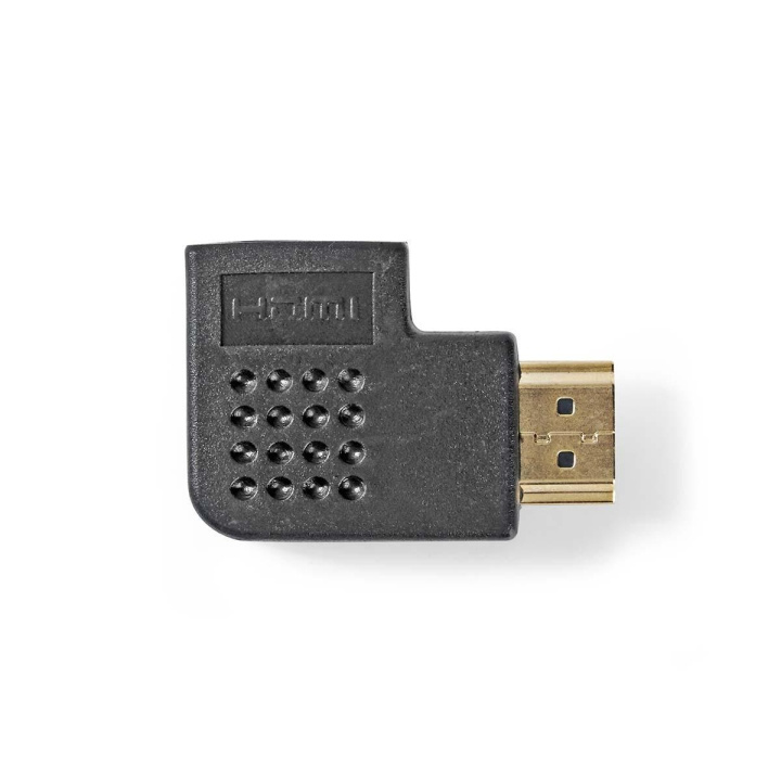 Nedis HDMI™ Adapter | HDMI ™ -kontakt | HDMI™ Hun | Gull belagt | Vinklet Høyre | ABS | Sort | 1 stk. | Plastpose i gruppen Elektronikk / Kabler og adaptere / HDMI / Adaptere hos TP E-commerce Nordic AB (C07382)