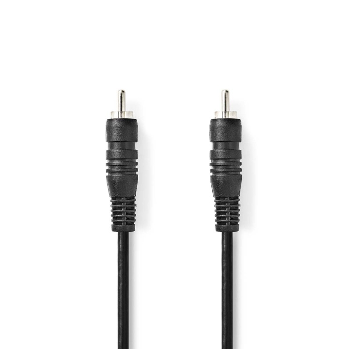 Nedis Digital Audio Cable | RCA Han | RCA Han | Nikkel belagt | 1.00 m | Rund | PVC | Sort | Konvolutt i gruppen Elektronikk / Kabler og adaptere / Lyd Digital hos TP E-commerce Nordic AB (C07404)