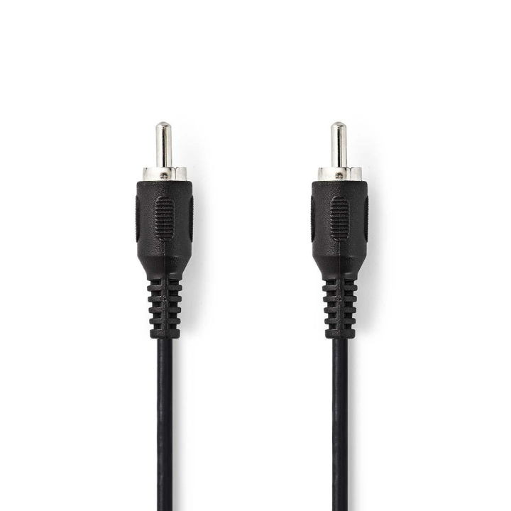 subwoofer Cable | RCA Han | RCA Han | Nikkel belagt | 2.00 m | Rund | 2.5 mm | Sort | Plastpose i gruppen Elektronikk / Lyd & Bilde / Høyttalere & tilbehør / Tilbehør hos TP E-commerce Nordic AB (C07416)