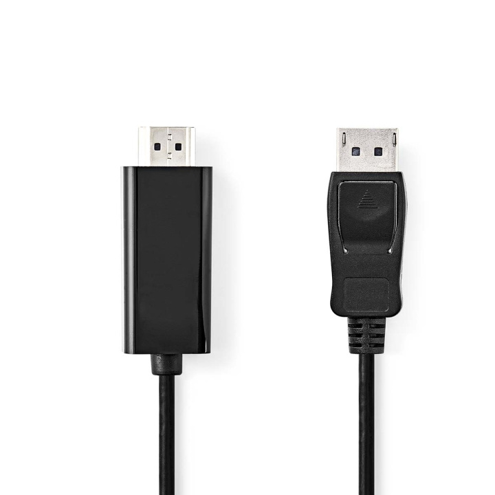 Nedis Displayport-kabel | DisplayPort Han | HDMI ™ -kontakt | 4K@30Hz | Nikkel belagt | 2.00 m | Rund | PVC | Sort | Boks i gruppen Elektronikk / Kabler og adaptere / HDMI / Kabler hos TP E-commerce Nordic AB (C07431)